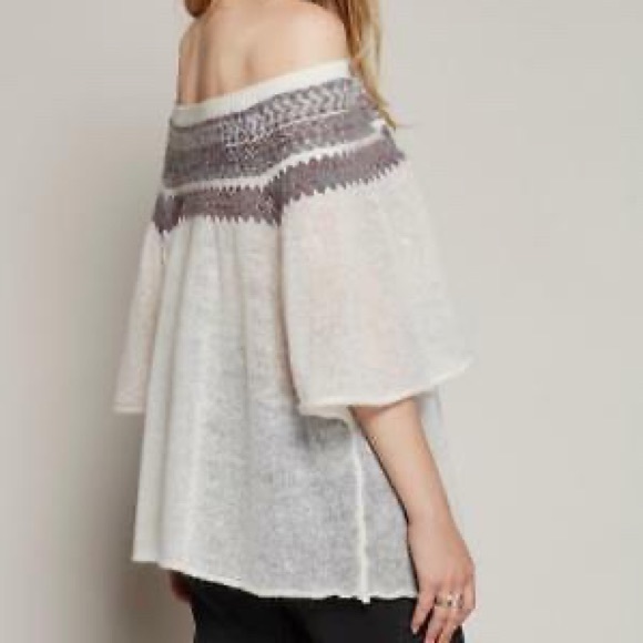 Free People Sweaters Lock Lomand Off The Shoulder Sweater Poshmark